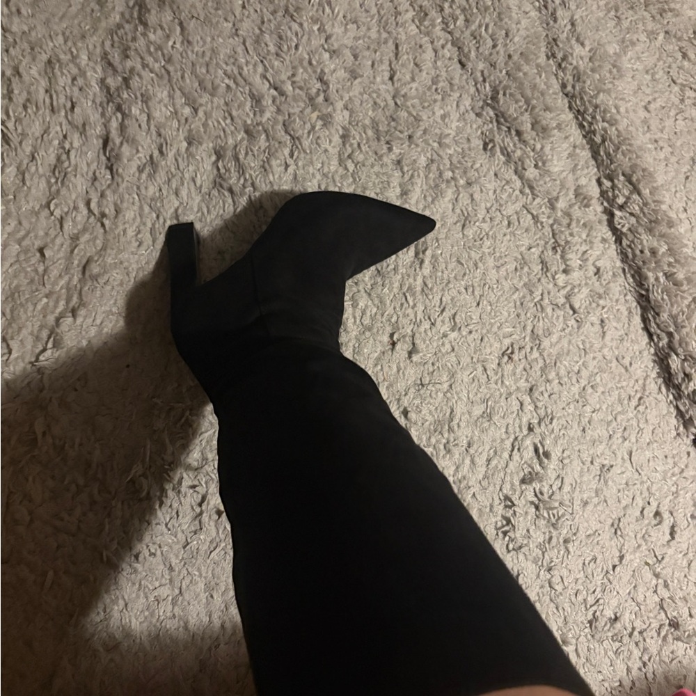 Jennifer Lopez Black Ankle Boots Classic Style - Picture 3 of 6